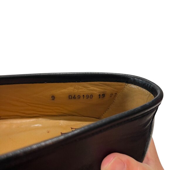 40% off! Allen Edmonds shoes men's 9 black leather Urbino tassel loafers slip on - Picture 7 of 13